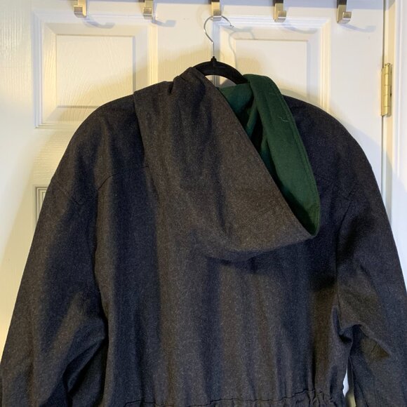 Eduard Kettner Lodenfrey Women's Hooded Jacket Size 2XL Cinched Waist Wool Blend - Picture 5 of 9